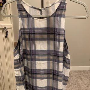 Plaid Tank Blouse